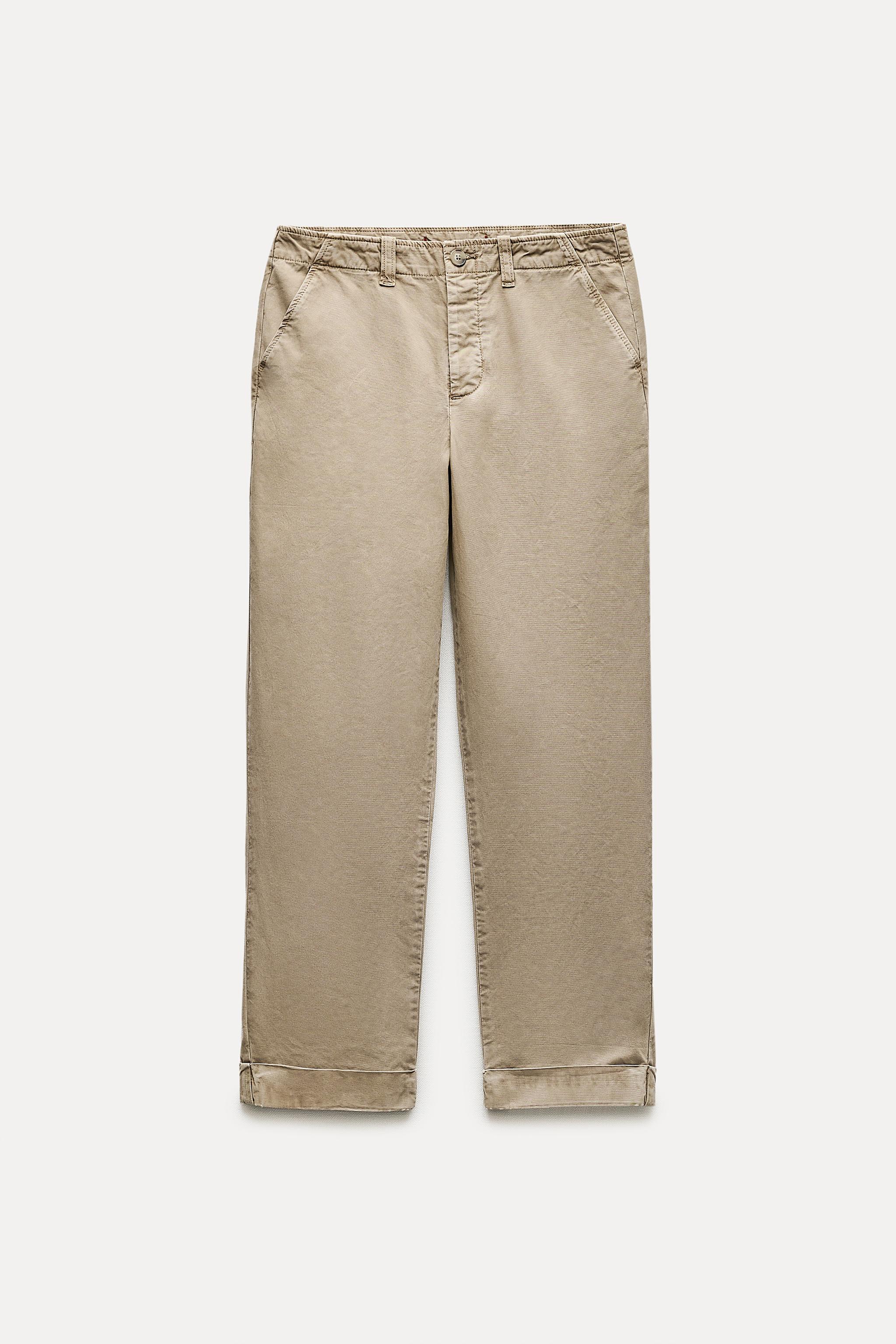 LOW RISE CHINO PANTS ZW COLLECTION