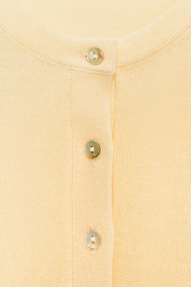 PLAIN KNIT SWEATER - Butter by Zara - Image 7