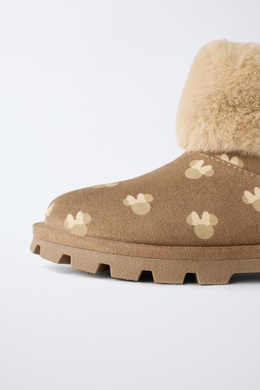 BOTTE EFFET FOURRURE MINNIE MOUSE © DISNEY - Marron sable de Zara - Image 5