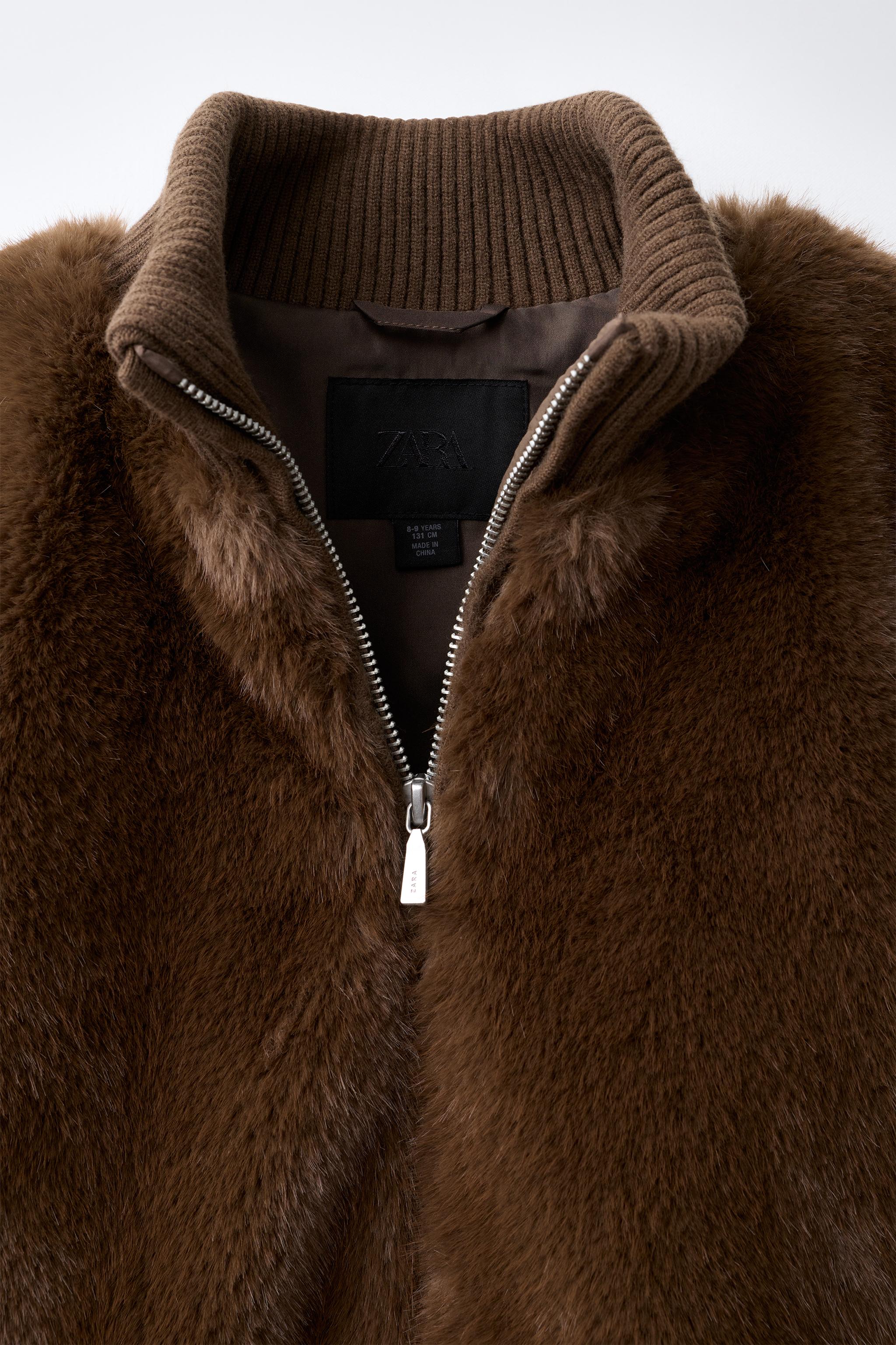 FAUX FUR-EFFECT JACKET