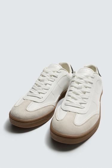 TRAINERS WITH CONTRAST SOLE - White by Zara - Image 4
