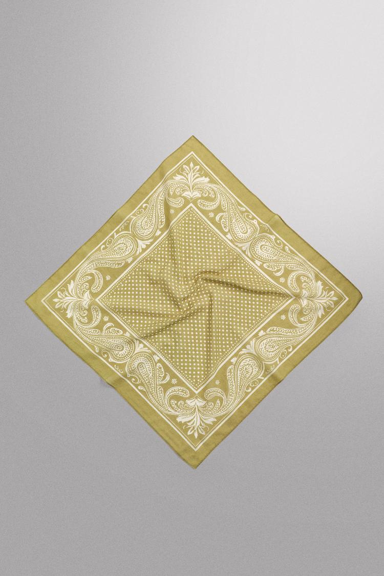 ZARA GEOMETRIC PRINT BANDANA