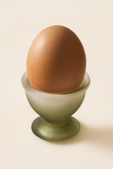 OMBRÉ GLASS EGG CUP - Green by Zara