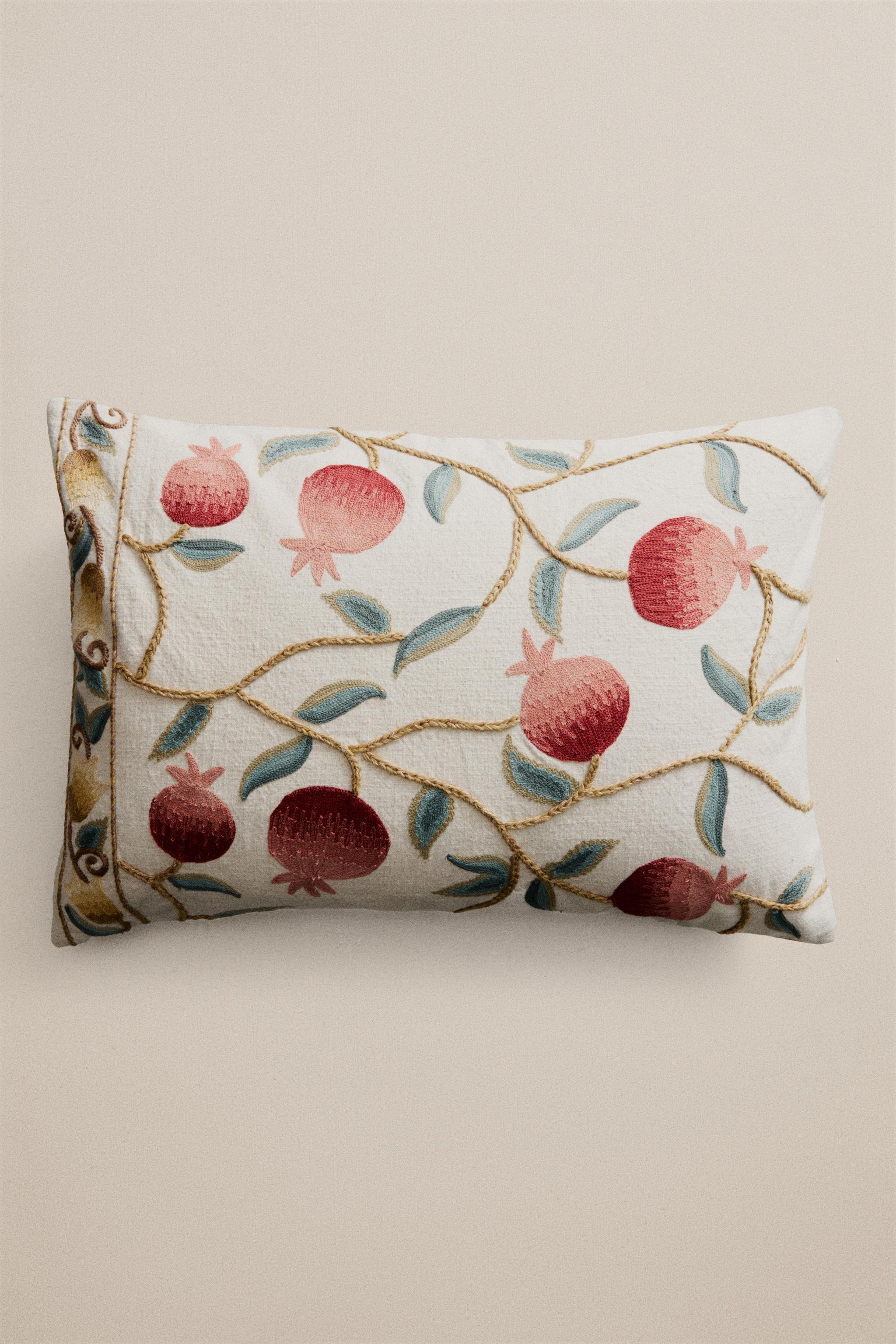 POMEGRANATE THROW PILLOW COVER