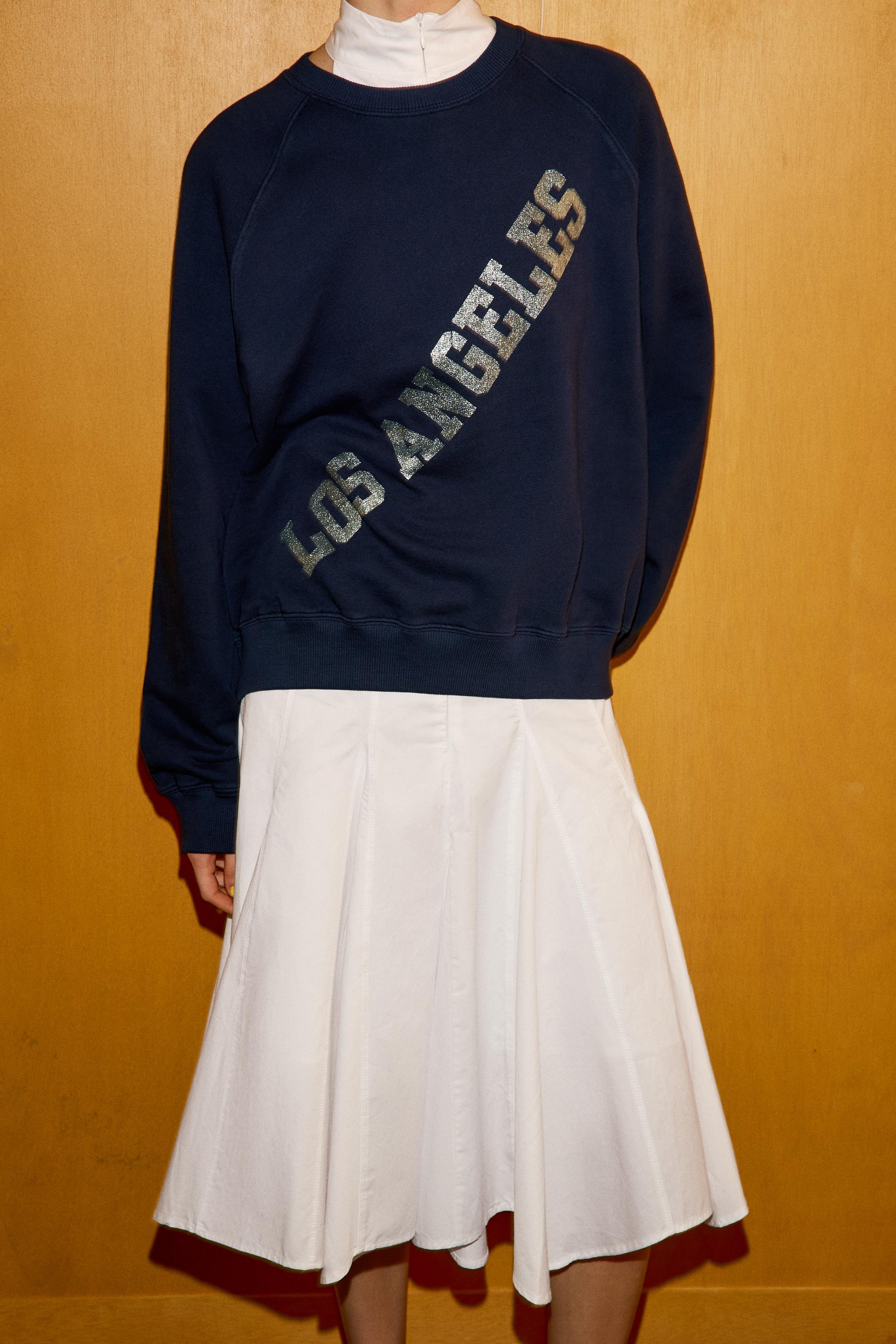 FOIL TEXT SWEATSHIRT