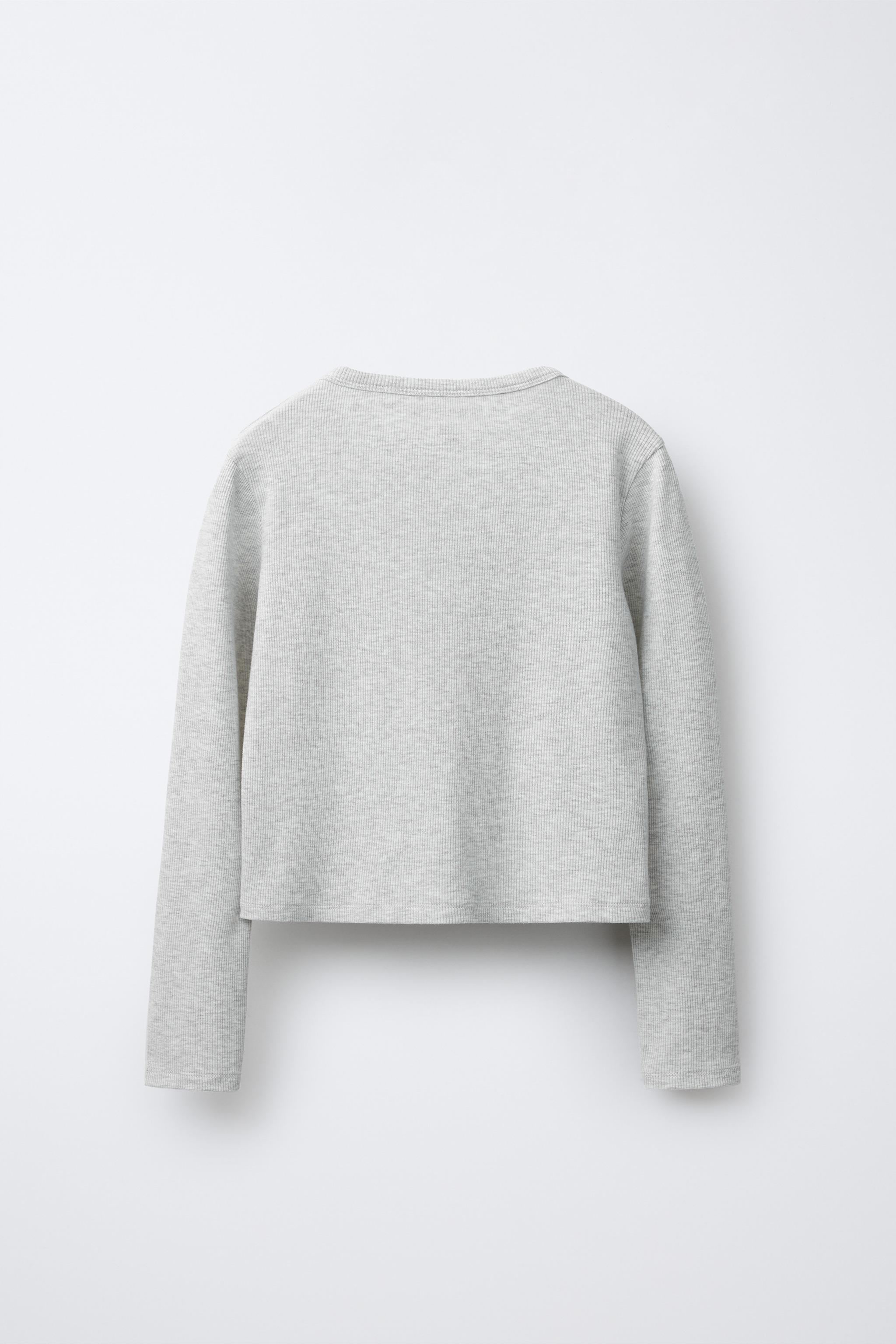 PRINTED RIBBED T-SHIRT