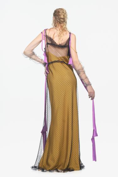 LIMITED EDITION 100% SILK SLIP DRESS — Ocher 2