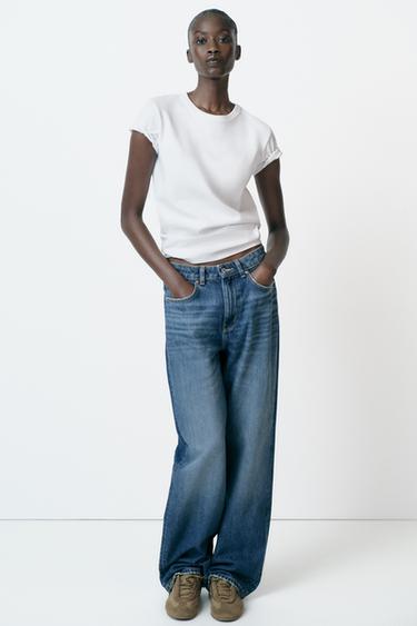 INTERLOCK short sleeve T-SHIRT - White by Zara