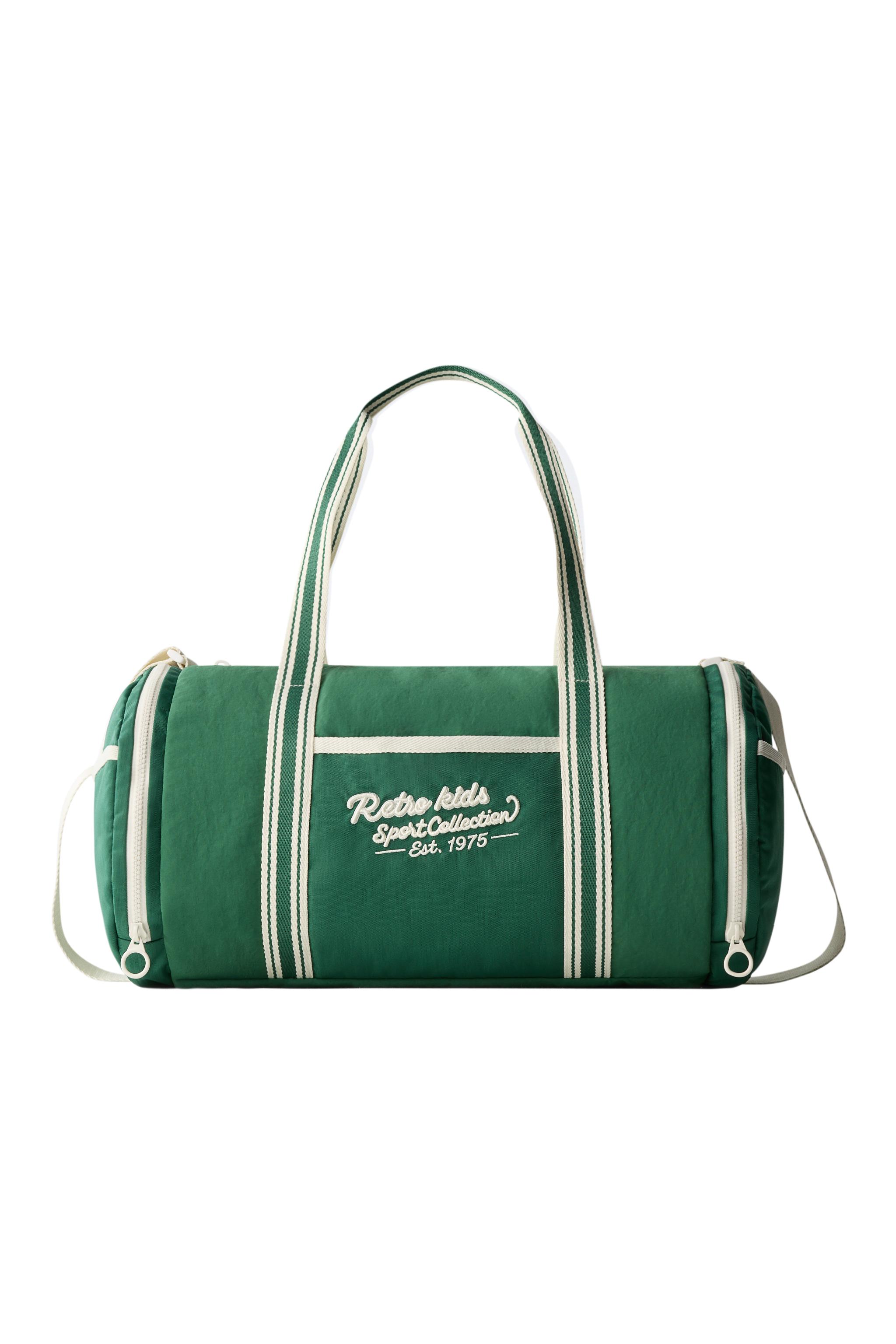 レトロボストンバッグ - グリーン | ZARA Japan / 日本