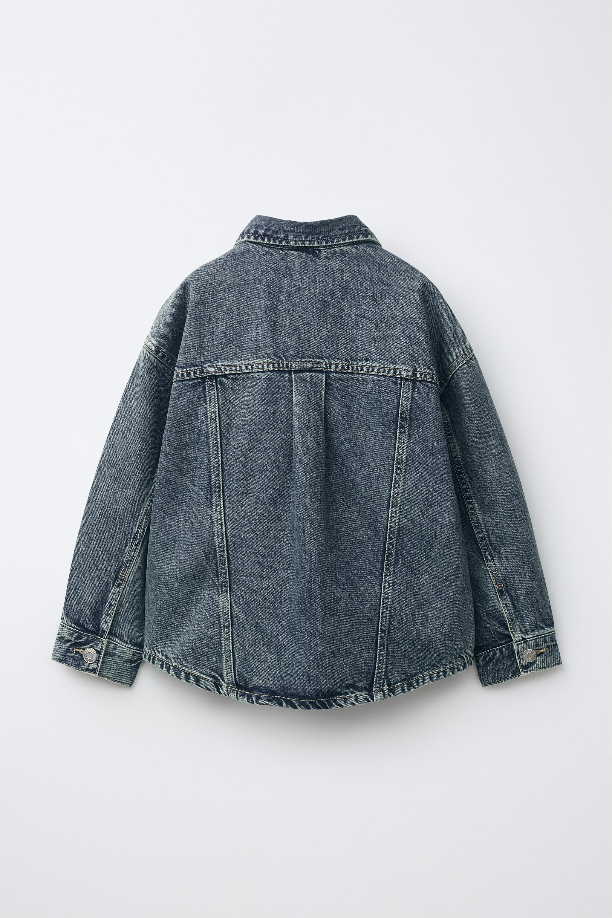 DENIM OVERSHIRT — Blue / Green