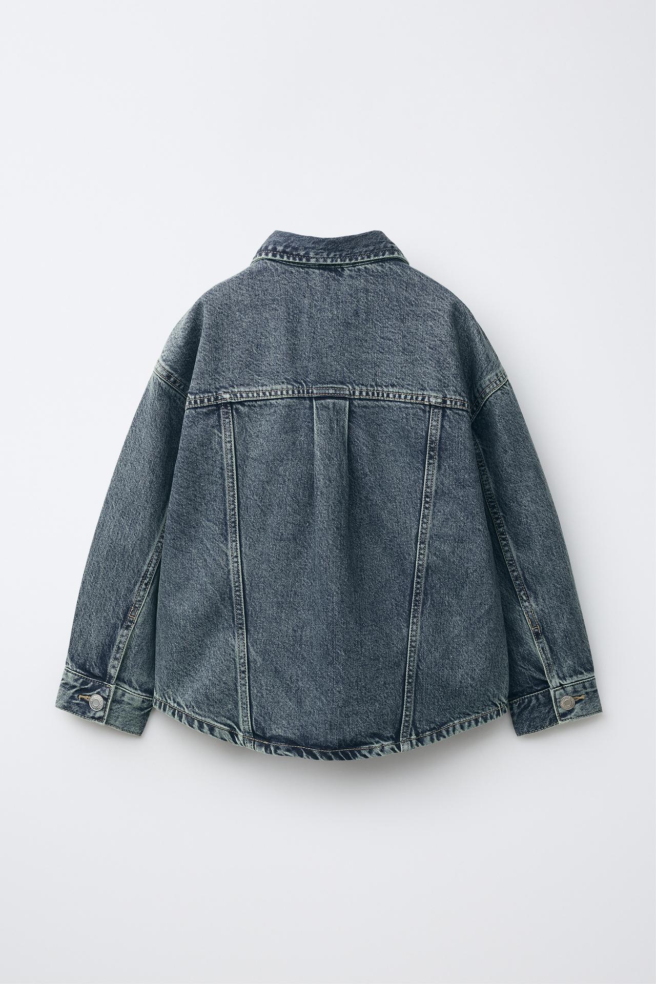 DENIM OVERSHIRT — Blue / Green