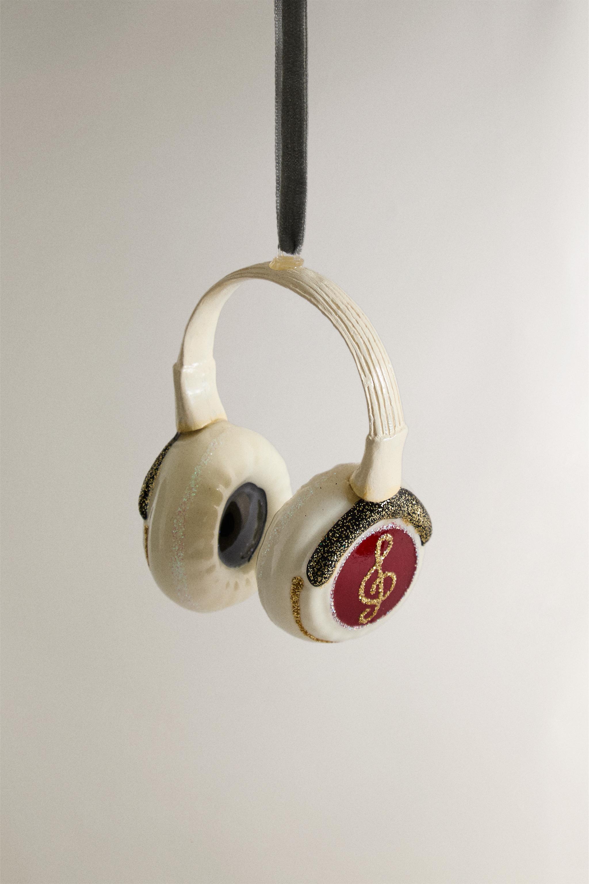 CHRISTMAS TREE ORNAMENT HEADPHONES