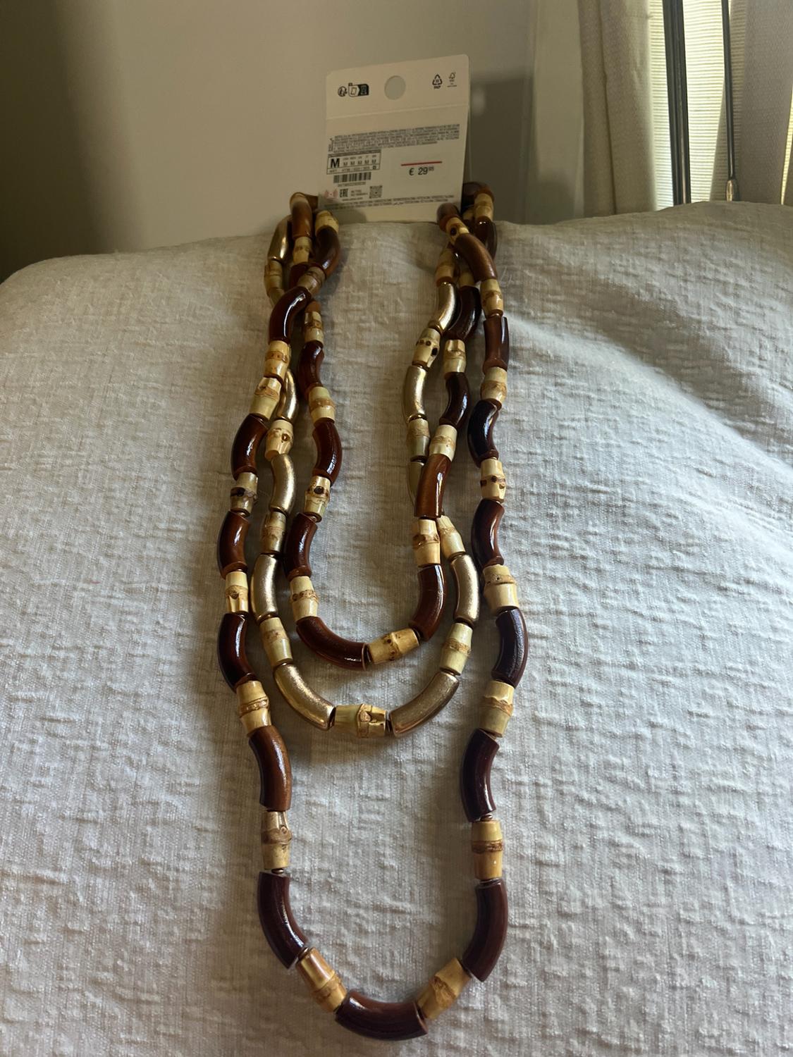 3-PACK OF CONTRAST WOODEN NECKLACES - Image 3