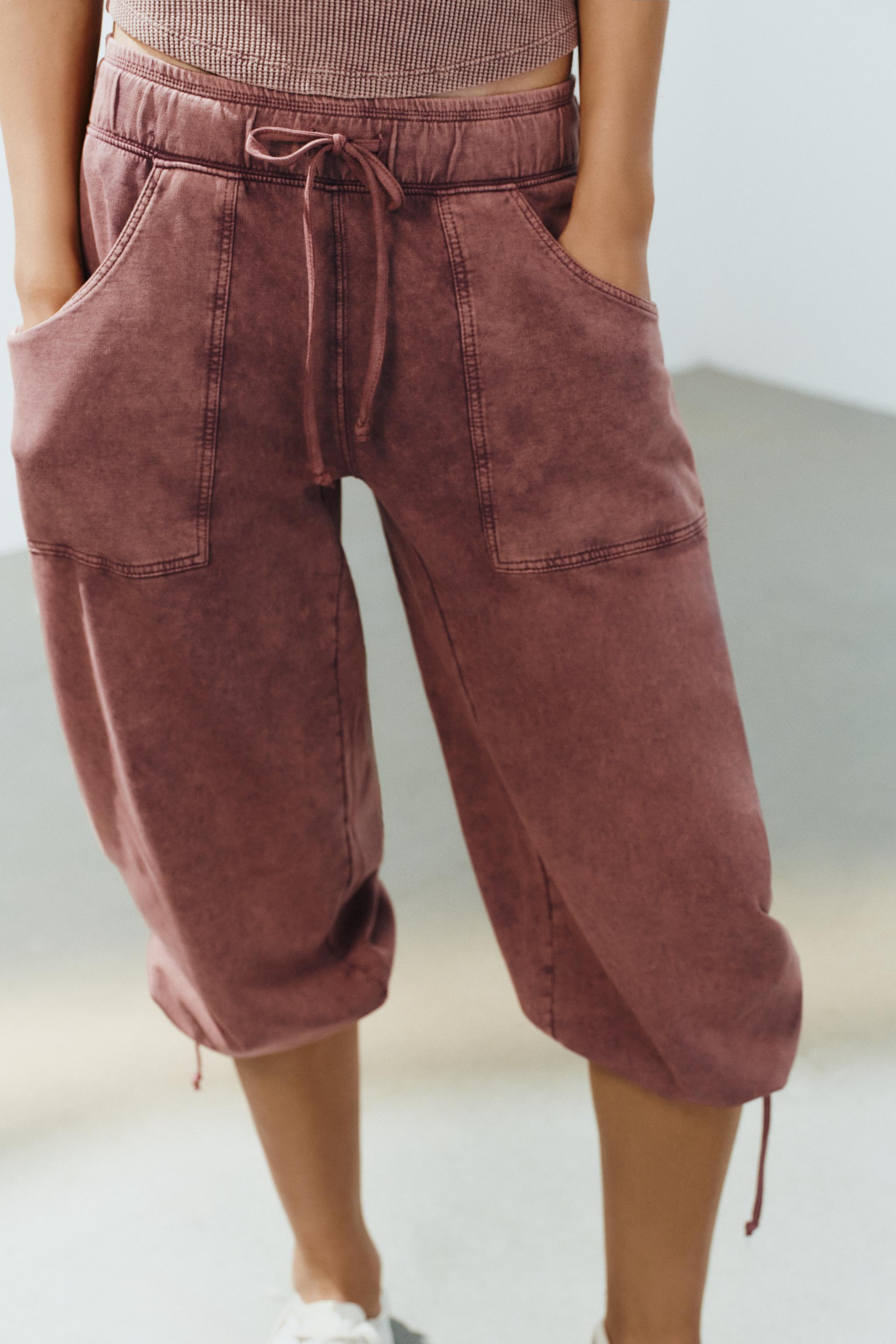 Женские шорты Zara WASHED EFFECT LONG BERMUDA SHORTS — фото 3