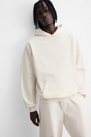 BASIC-KAPUZENSWEATSHIRT - Cremefarben von Zara