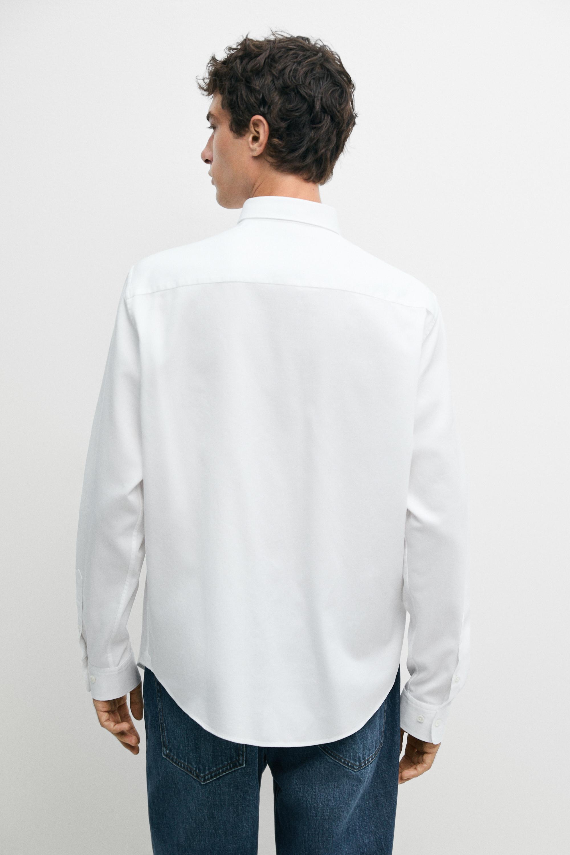 Textured 100% cotton shirt