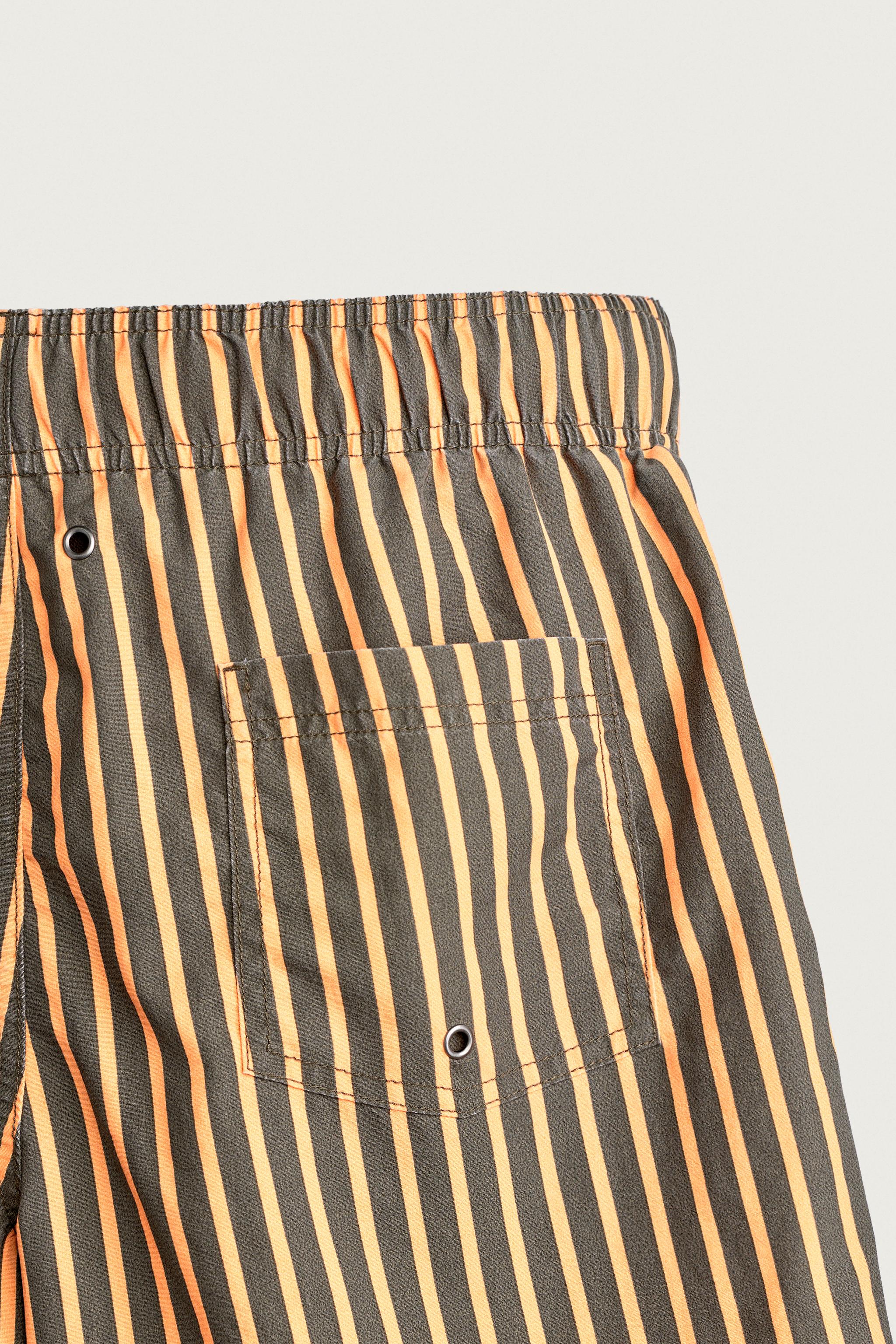 STRIPED MID-LENGTH SWIMSUIT