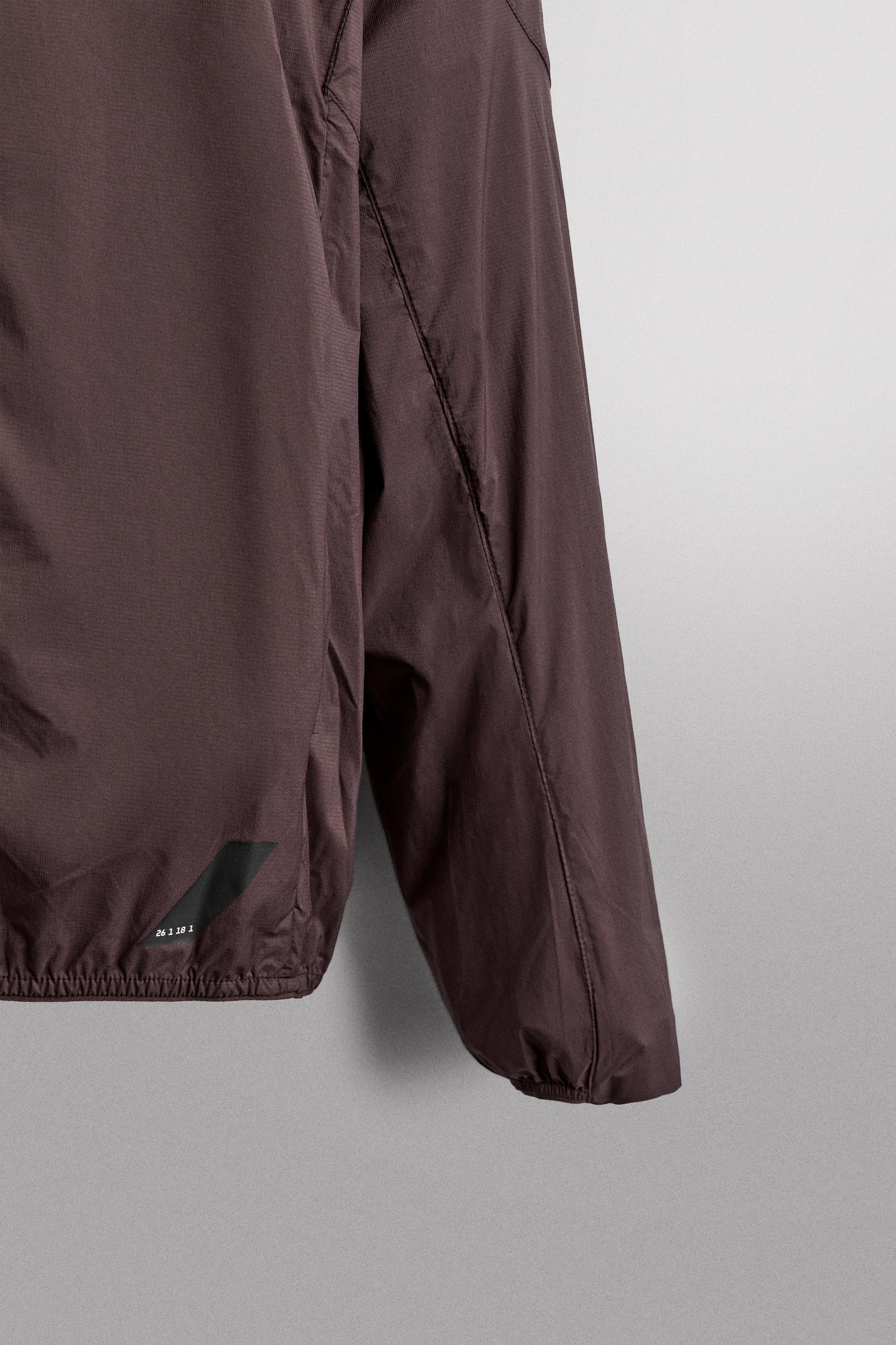 Мужская куртка Zara Technical Wind-Resistant, цвет: Баклажановый — фото 9