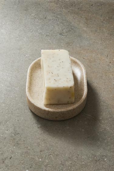 RESIN BATHROOM SOAP DISH - Beige by Zara - Image 1