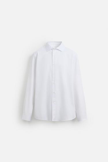 EASY CARE TEXTURED SHIRT - Oyster-white by Zara