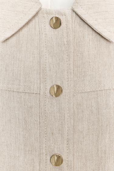 TOPSTITCH JACKET - Sand by Zara - Image 7