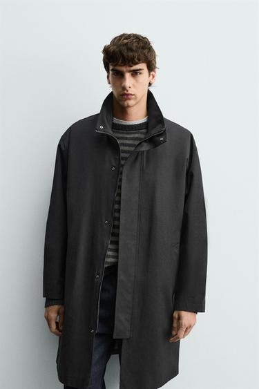 RELAXED FIT PARKA - Black by Zara - Image 1