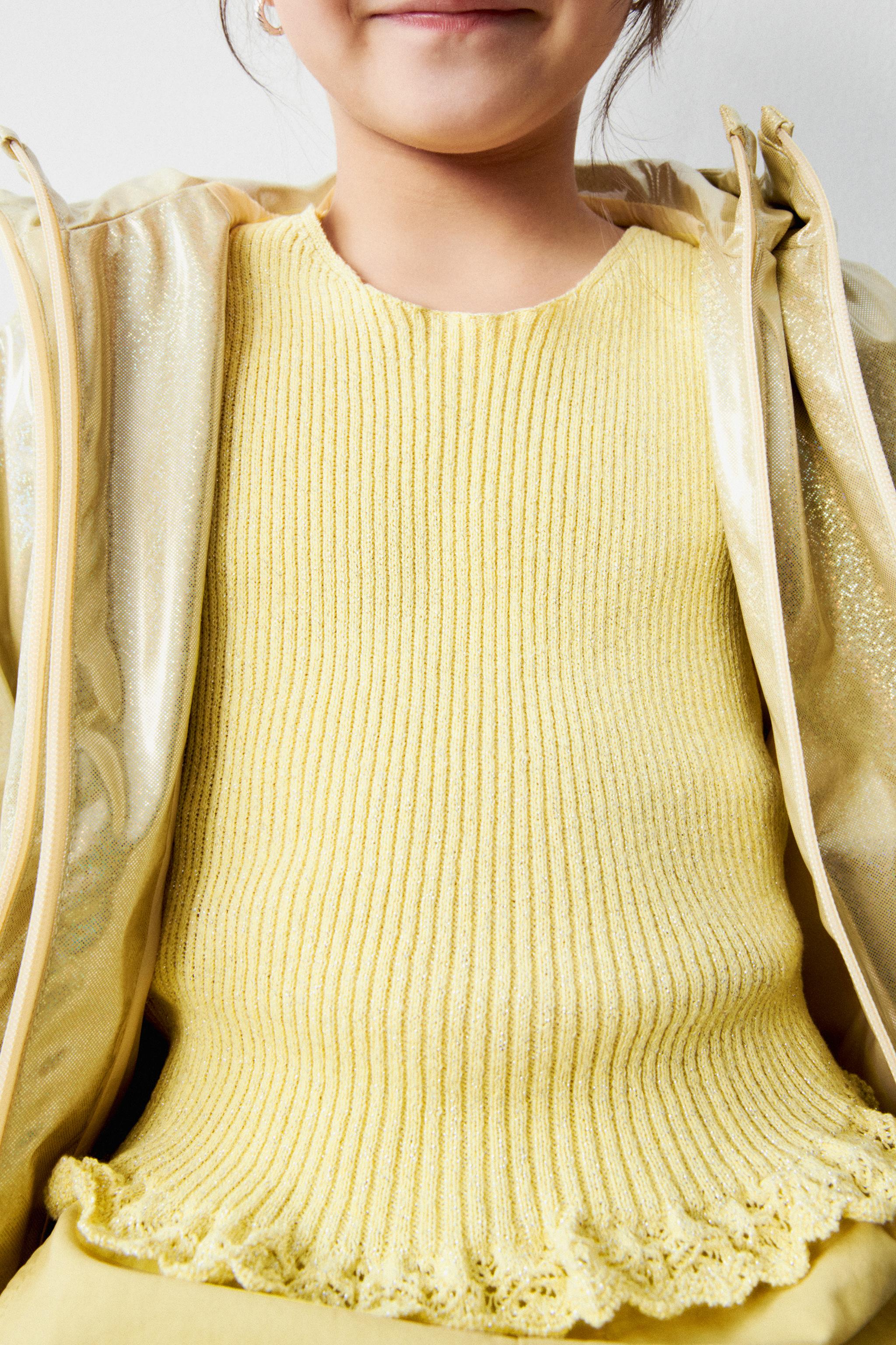 Yellow clearance jumper zara