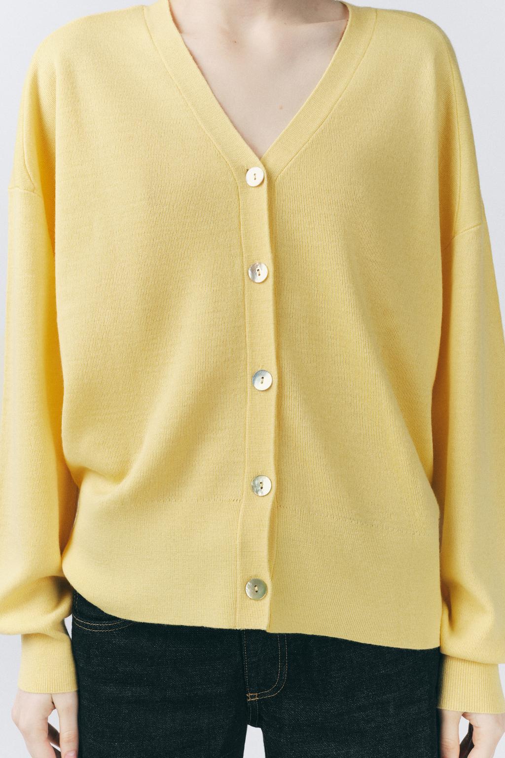 PLAIN KNIT WOOL JACKET
