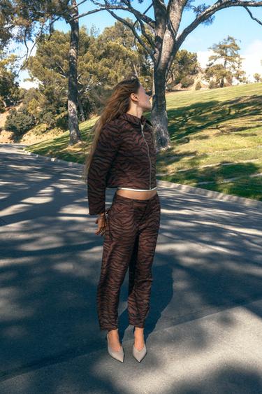 ANIMAL PRINT JACKET - Black / Brown by Zara