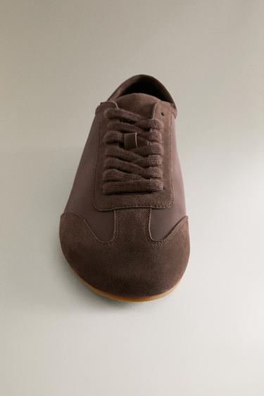 TENNIS EN CUIR - Marron de Zara - Image 2