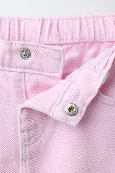 JEANS WIDE LEG FLEURS - Rose de Zara - Image 2