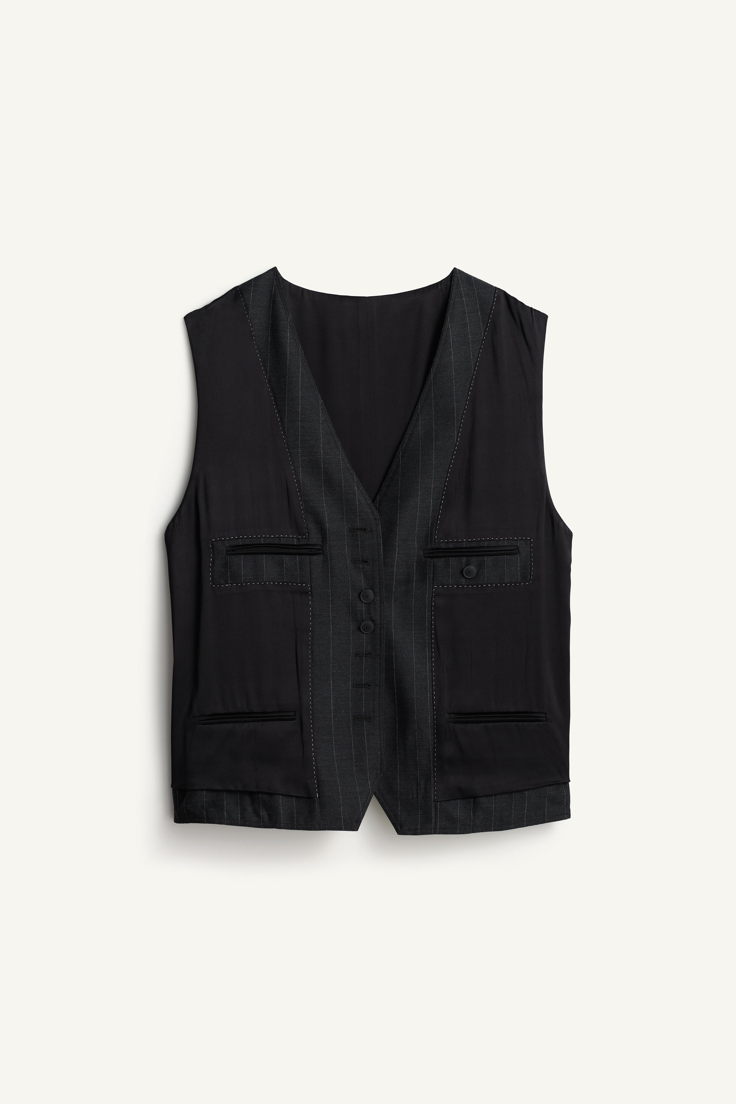 REVERSIBLE PINSTRIPE VEST
