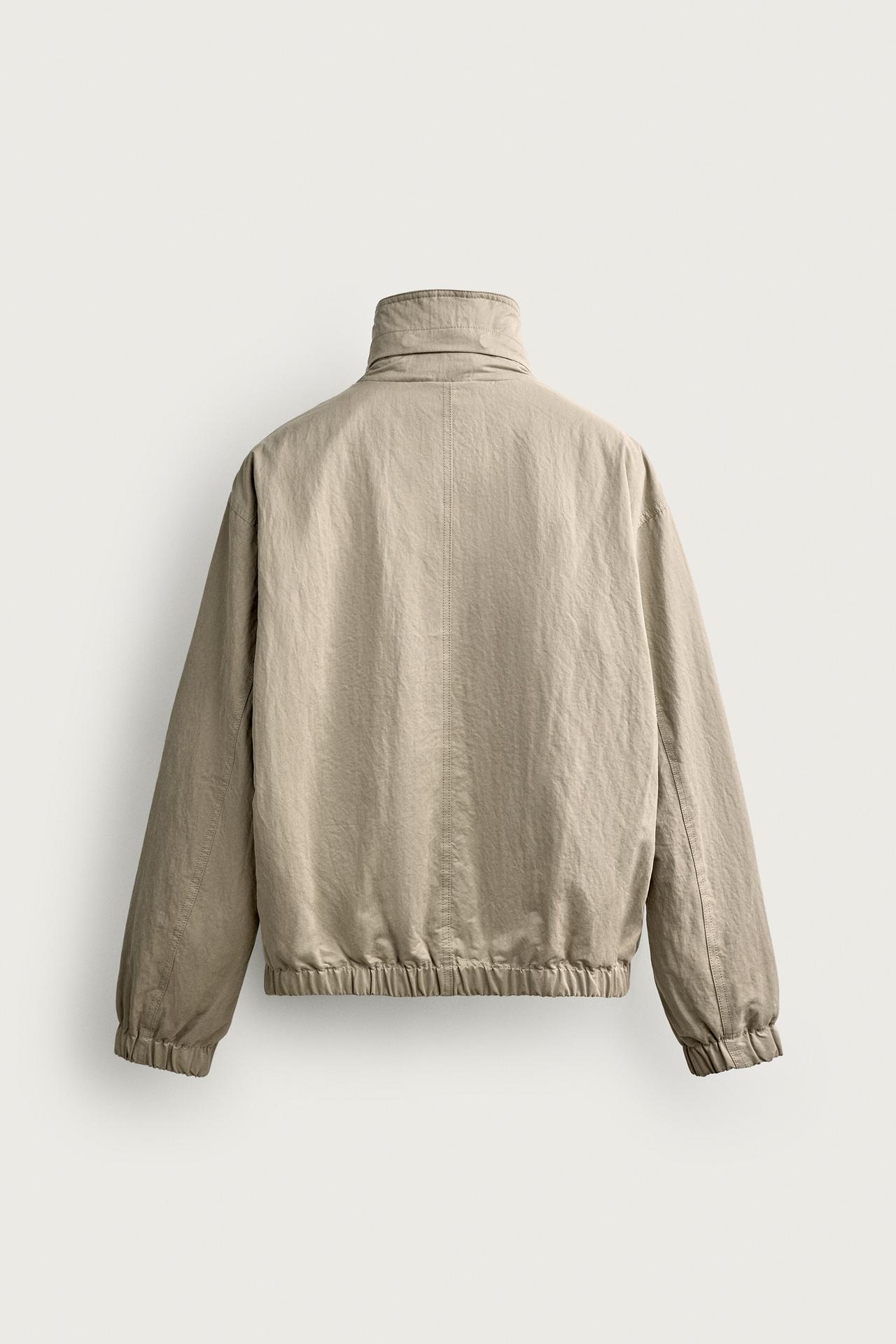 TECHNICAL HOODIE JACKET — Stone