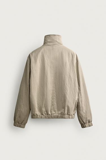 TECHNICAL HOODIE JACKET — Stone 2