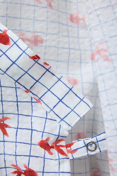 18 MONTHS-6 YEARS/ PRINTED KIMONO AND BERMUDA SHORTS SET - Red by Zara - Image 3