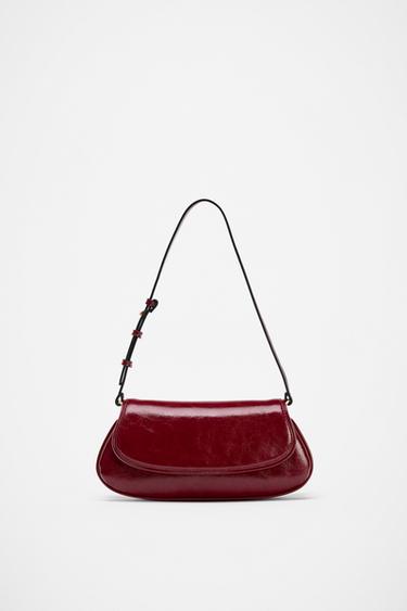 BOLSO DE HOMBRO SOLAPA - Rojo de Zara