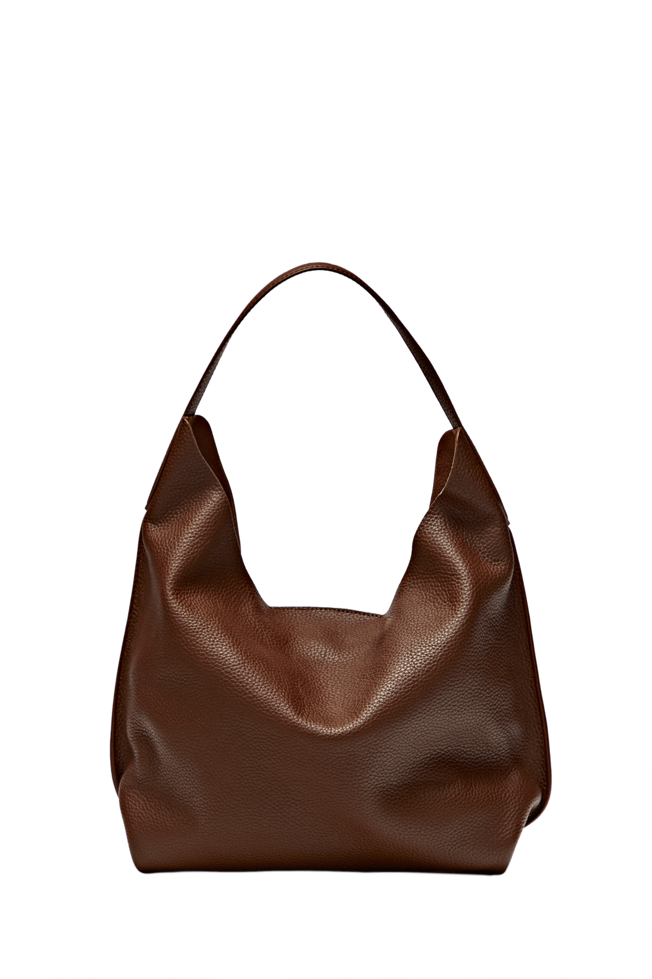 Medium nappa leather shoulder bag — white