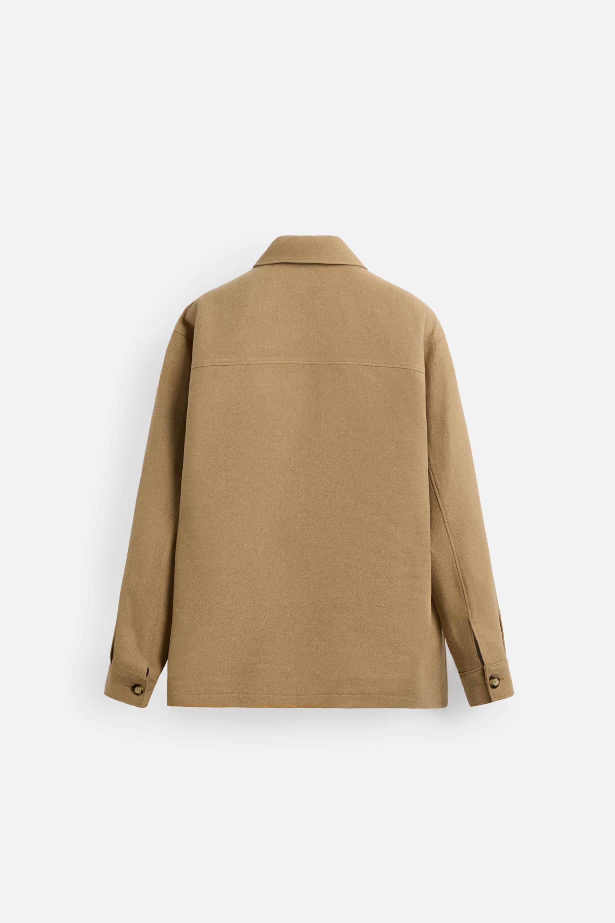【送料無料（一部地域を除く）】 FIT OVERSIZED JACKET States United ZARA | brown taupe - ジャケット・アウター