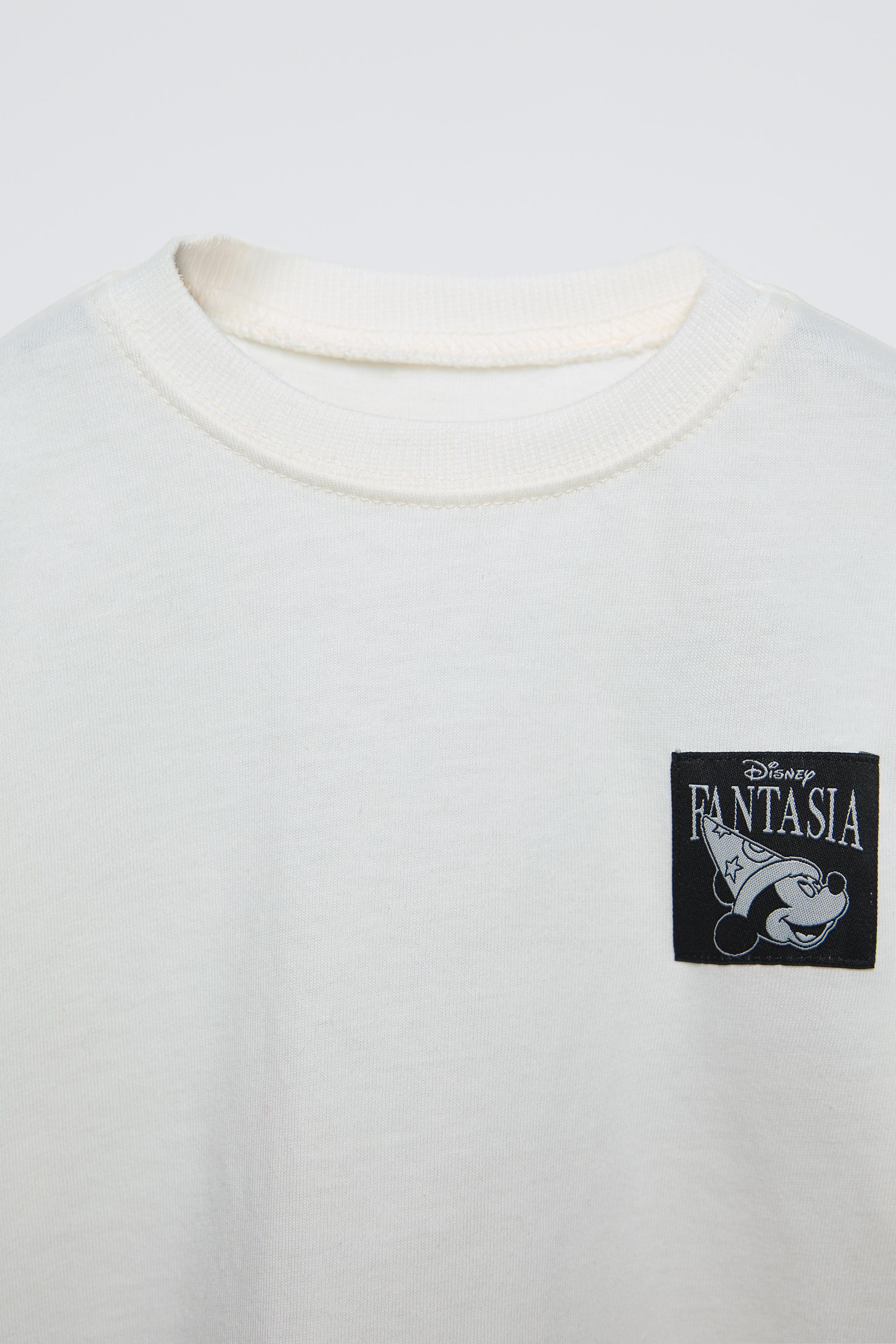 MICKEY MOUSE FANTASIA © DISNEY T-SHIRT - Ecru | ZARA Australia