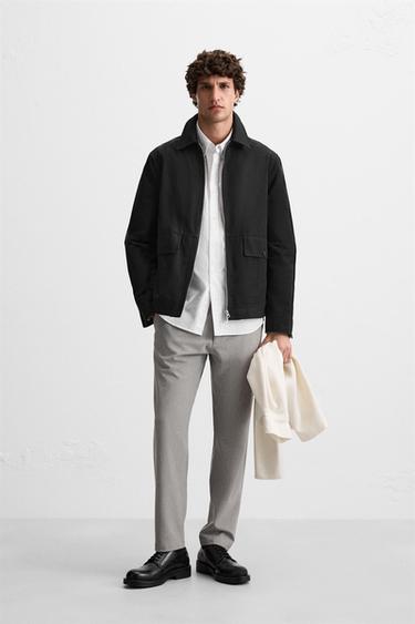 PANTALÓN ESTRUCTURA CONFORT - Gris claro de Zara