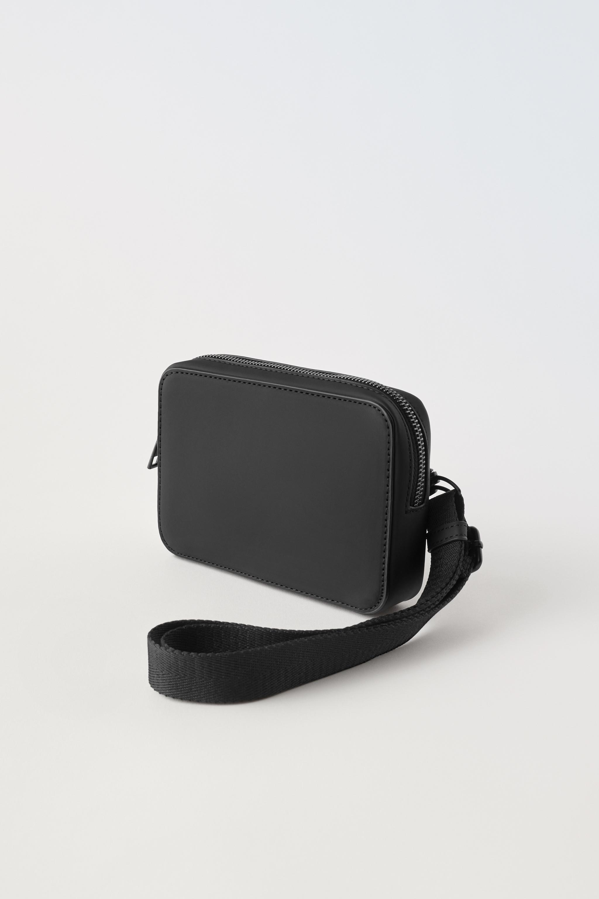 RUBBERIZED CROSSBODY BAG Black ZARA United States