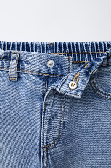 BAGGY DENIM TROUSERS - Mid-blue by Zara - Image 2