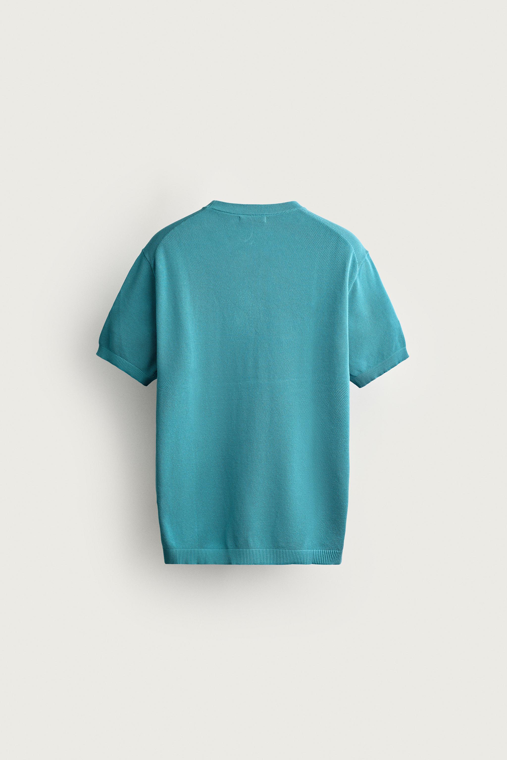 リラックスフィット ニットTシャツ - オフホワイト | ZARA Japan / 日本