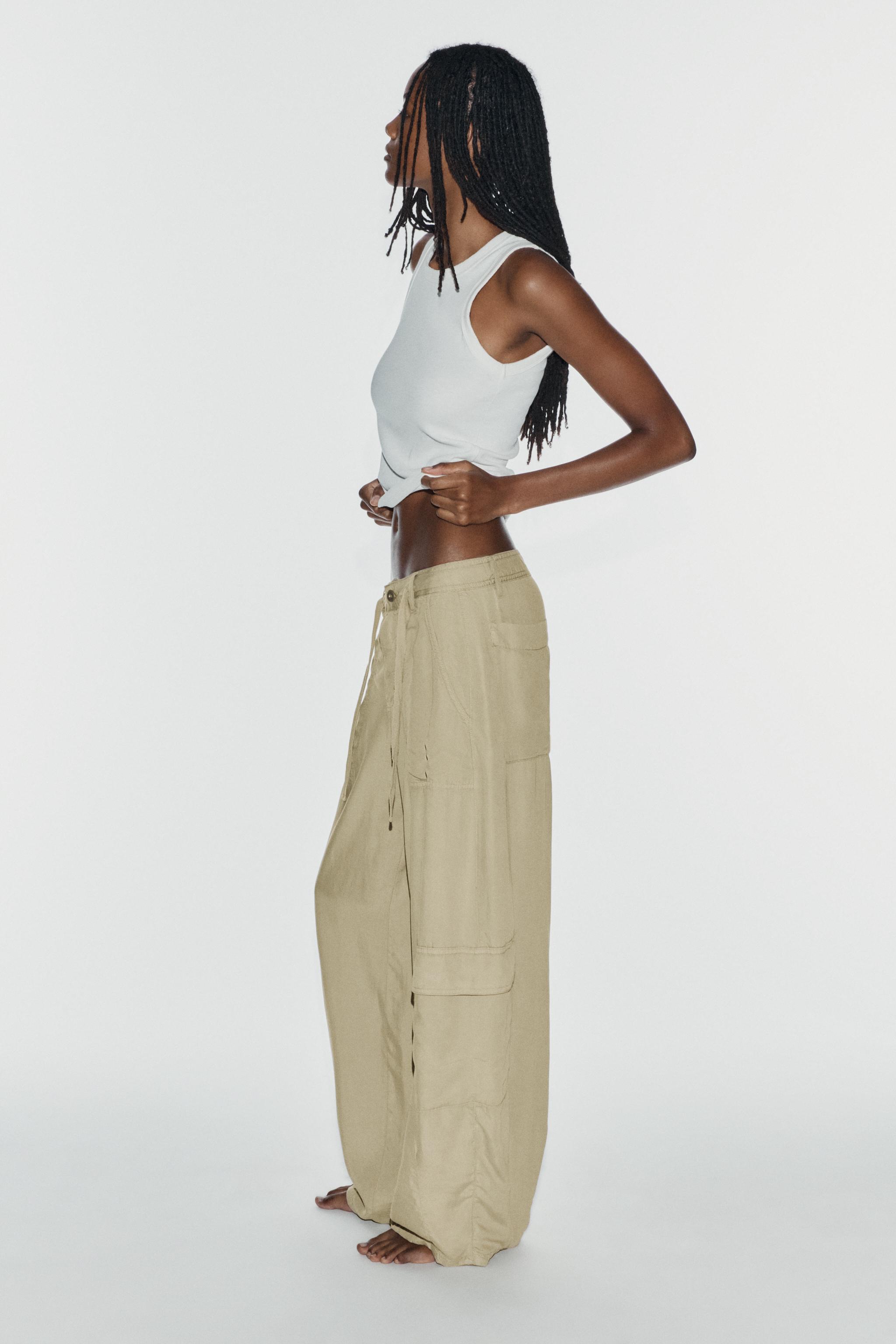 PANTALON CARGO FLUIDE OVERSIZE