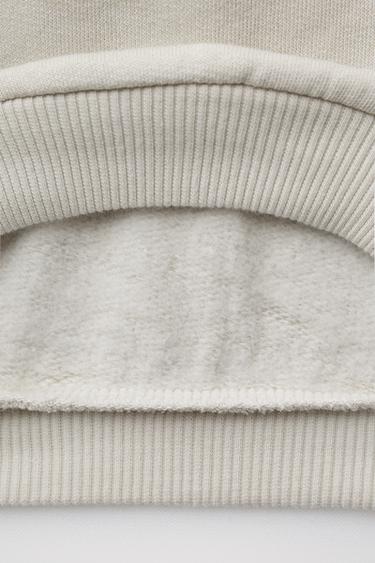SWEAT BRODÉ - Écru de Zara - Image 3