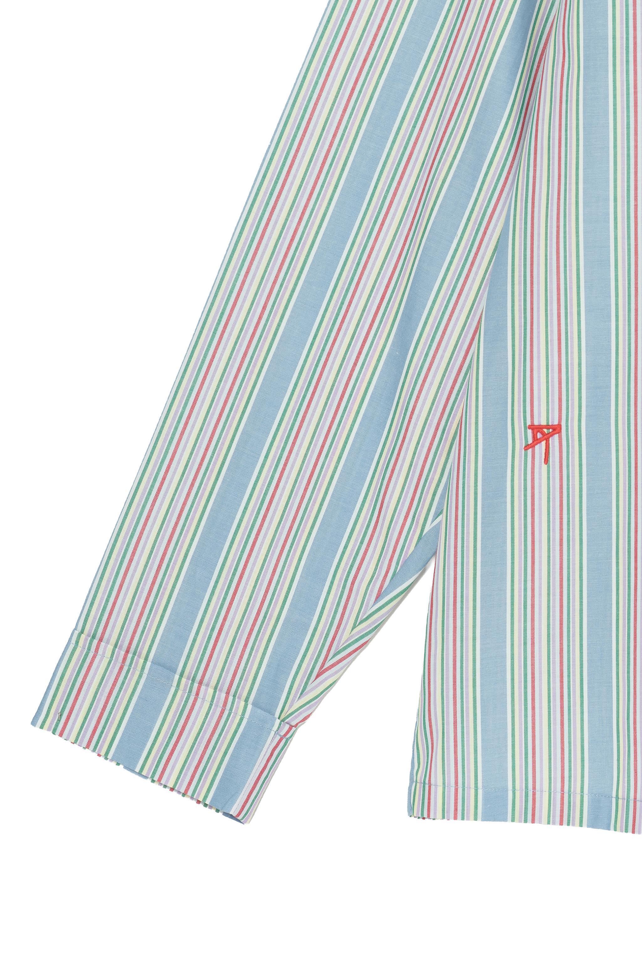 Zara RELAXED FIT ÇİZGİLİ JAKARLI GÖMLEK görsel 5