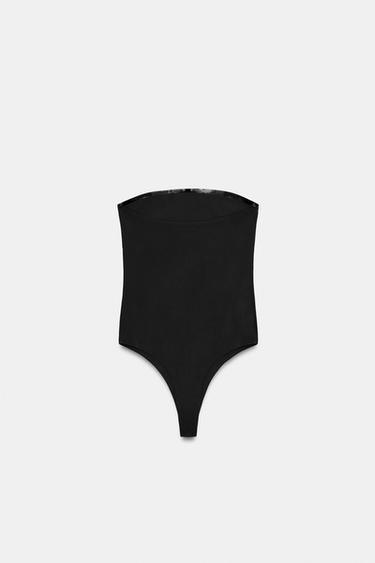 BANDEAU BODYSUIT - Black by Zara - Image 6
