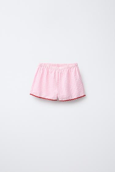 3-6 YEARS/ GINGHAM CHECK PYJAMAS - Pink by Zara - Image 3