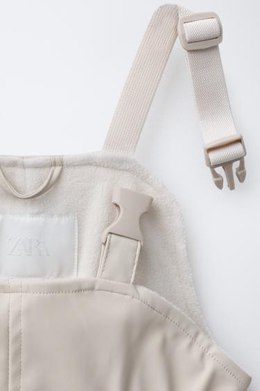 RUBBERISED WATER-RESISTANT JUMPSUIT - Ecru by Zara - Image 2