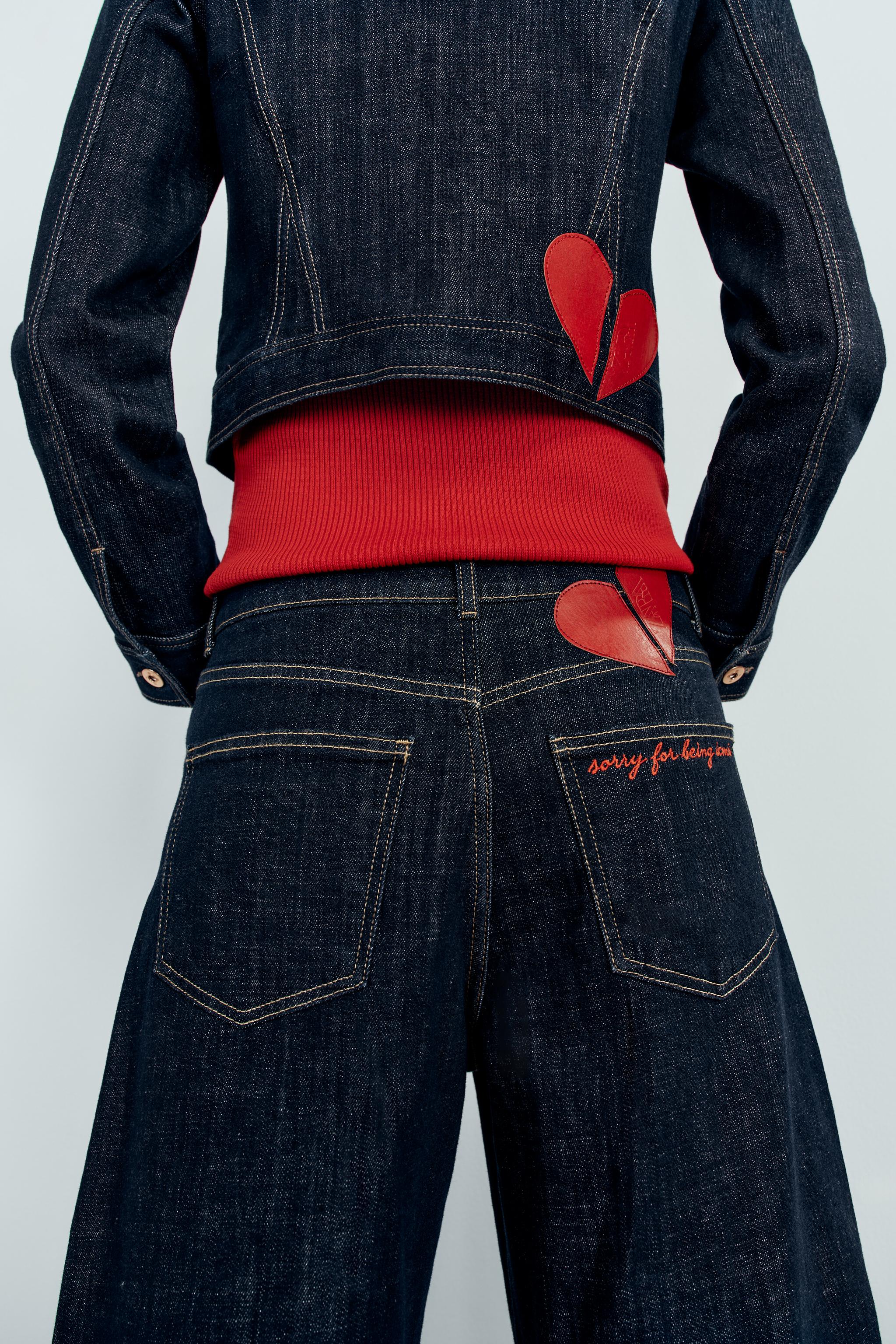Zara Z1975 DENIM SÜET CEKET görsel 4